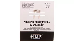 Ospel elektro Wymienne Moduły podświetlenia - Karo LP-1N - Inne akcesoria elektryczne - miniaturka - grafika 3