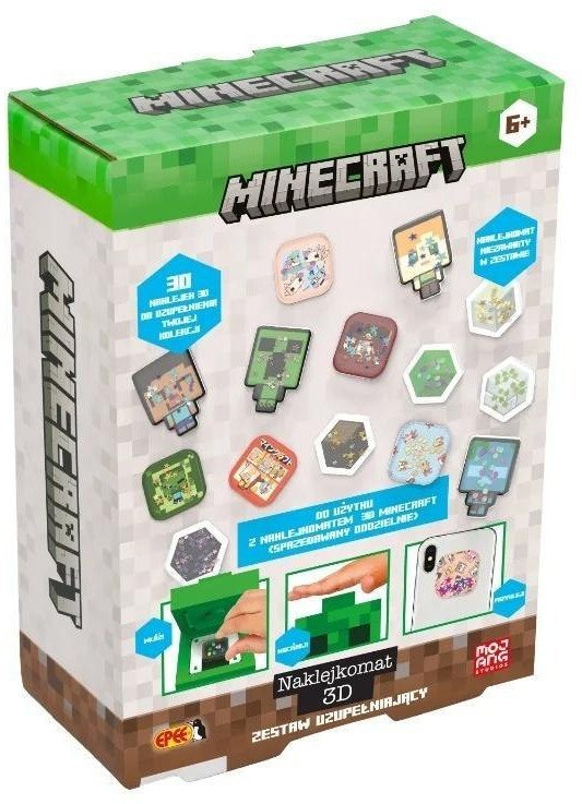 Epee Naklejkomat 3D Minecraft zestaw uzupełniający