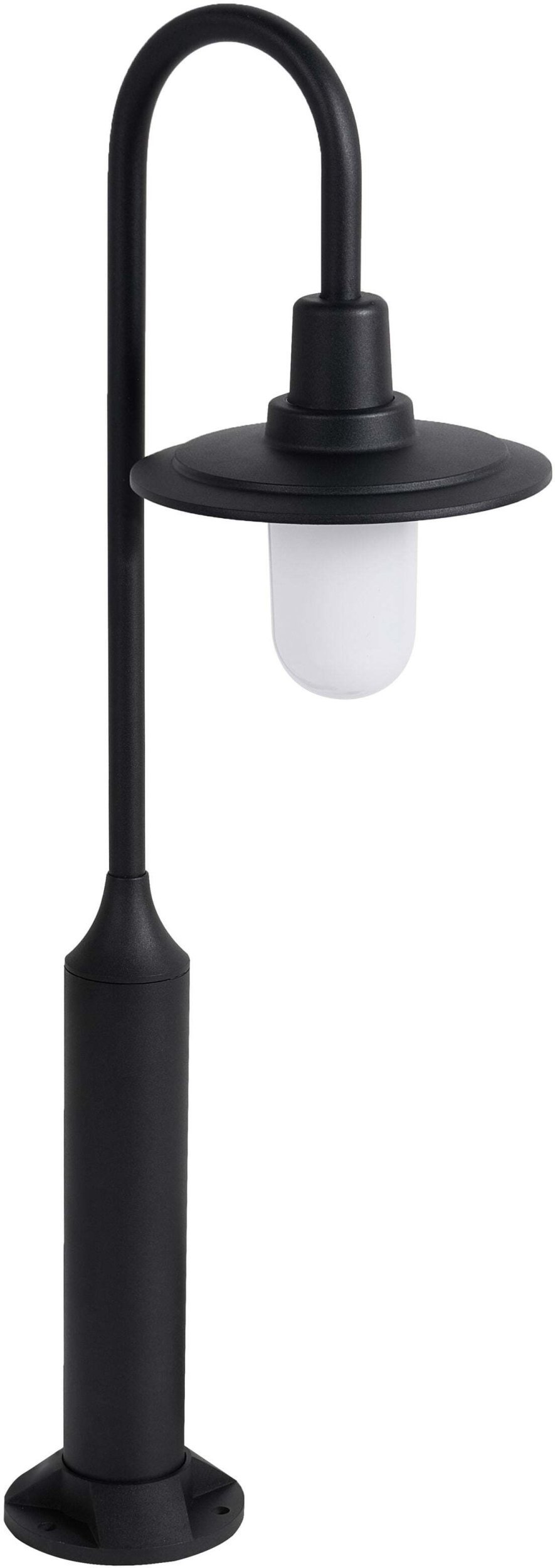 Beliani Lampa ogrodowa słupek LED ABEDES Czarny