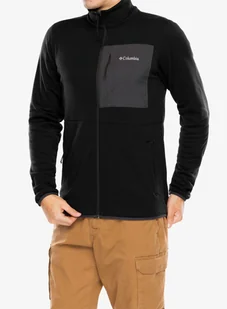 Bluza rozpinana Columbia Hike Full Zip - black/black - Bluzy sportowe męskie - miniaturka - grafika 1