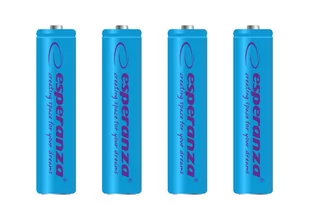 Esperanza Akumulatorki ni-mh aaa 1000 mah 4 szt. niebieskie AP_193864 - Baterie i akcesoria - miniaturka - grafika 1