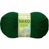 Pasmanteria - Włóczka Nako Rekor kol. 3601 butelkowy zielony - miniaturka - grafika 1