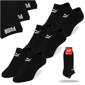 Skarpetki męskie - Puma Skarpety Stopki Czarne Bawełna 94710908 3 pary Rozmiar 47/49 - miniaturka - grafika 1