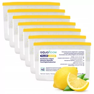 Osuszacz powietrza 7x AquaFloow zapachowy pochłaniacz wilgoci na pleśń wilgoć osuszacz 400ml - Domowe osuszacze powietrza - miniaturka - grafika 1