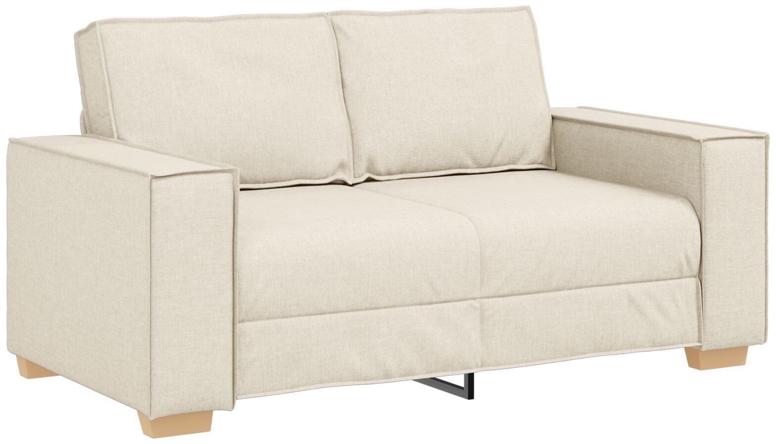 Krzesło sofa vidaXL 59 cm Zestaw 2 Beżowy Materiał