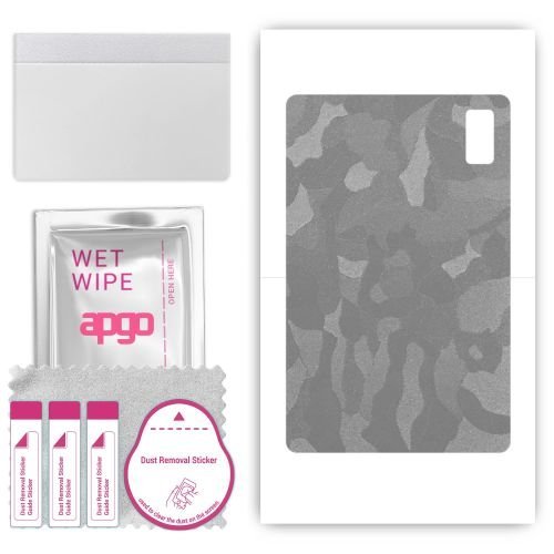 folia naklejka skórka strukturalna na TYŁ do HTC A101 - Moro Camo Srebrny - apgo SKINS