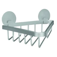 Mydelniczki i dozowniki mydła - Kleine Wolke Półka Prysznicowa Rocco, Trójkątna, Aluminiowa - miniaturka - grafika 1