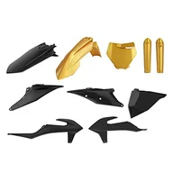 Części motocyklowe - POLISPORT 91052 - Zestaw plastikowych replik Polisport MX dla tych, którzy szukają jakości OEM do motocykli KTM w kolorze złotym/czarnym - miniaturka - grafika 1