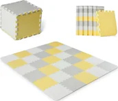 Maty edukacyjne - Kinderkraft LUNO żółta - miniaturka - grafika 1