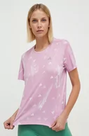 Koszulki sportowe damskie - adidas Performance t-shirt do biegania Run It kolor różowy - miniaturka - grafika 1