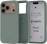 Etui i futerały do telefonów - Etui silikonowe Supero MagSkin MagSafe do iPhone 17 Pro, zielone - miniaturka - grafika 1