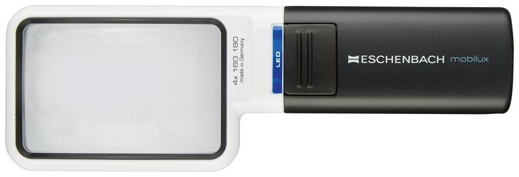 Lupa podświetlana mobilux powiększenie x4 soczewka 75x50mm ESCHENBACH