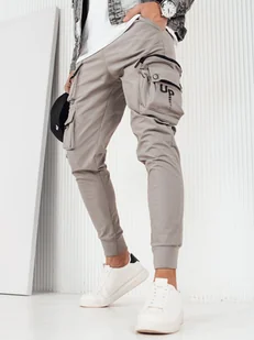 Spodnie męskie bojówki szare Dstreet UX4156-XL - Spodnie męskie - miniaturka - grafika 1