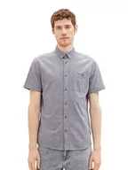 Koszule męskie - TOM TAILOR Męska koszula 1038457, 29596, granatowa biel, S, 29596 - Navy White Structure, S - miniaturka - grafika 1