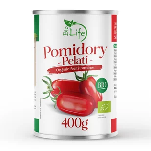 BioLife Pomidory Pelati 400 g Bio - Koncentraty warzywne, przeciery - miniaturka - grafika 1