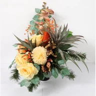 Sztuczne kwiaty - Stroik dekorowany w wazonie 55 x 40 cm SDWB-08 - miniaturka - grafika 1