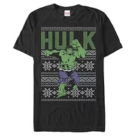 Koszulki i topy damskie - Marvel Unisex Avengers Classic-Hulk Ugly Top Organic Short Sleeve T-Shirt, Black, S, czarny, S - miniaturka - grafika 1