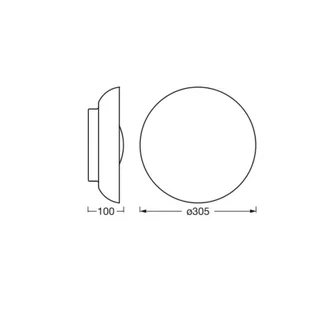 OSRAM Lampa sufitowa ORBIS MILAN, możliwość ściemniania, biały / opal, metal - Lampy sufitowe - miniaturka - grafika 1