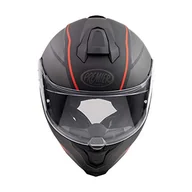 Kaski motocyklowe - PREMIER HELM HYPER DE 17 BM, SZARY/CZARNY/CZERWONY, S - miniaturka - grafika 1