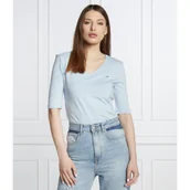 Bluzki damskie - Tommy Hilfiger Bluzka ESSENTIALS | Slim Fit - miniaturka - grafika 1