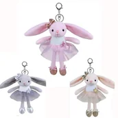 Maskotki i pluszaki - BRELOK BRELOCZEK ZAWIESZKA DO KLUCZY KRÓLIK BALETNICA 1SZT - miniaturka - grafika 1