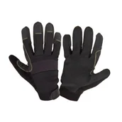 Rękawice robocze - Rękawice ochronne warsztatowe LAHTI PRO czarne 7 - miniaturka - grafika 1