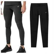 Spodnie męskie - 4F Spodnie Męskie Funkcyjne SPMF010 CZARNE M - miniaturka - grafika 1