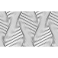 Tapety - Tapeta winylowa na papierze Bravo fale srebrno-szara - miniaturka - grafika 1