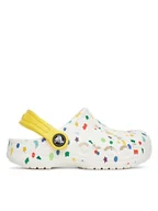 Buty dla chłopców - Crocs Klapki BAYA SEASONAL PRINTED CG K 209728-94S Biały - miniaturka - grafika 1