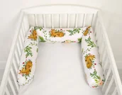 Ochraniacze do łóżeczka - Ochraniacz wałek do łóżeczka niemowlęcego - w lesie - miniaturka - grafika 1