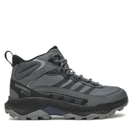 Buty trekkingowe męskie - Trekkingi Merrell Speed Strike 2 Mid Gtx GORE-TEX J037821 Szary - miniaturka - grafika 1