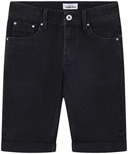Pepe Jeans Szorty chłopięce Becket Short, Czarny (Denim-xr0), 8 lat - Spodenki damskie - miniaturka - grafika 1