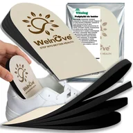 Akcesoria obuwnicze - Podpiętki Podwyższające do Butów Amortyzujące Wkładki Regulowane do 2,8 cm - miniaturka - grafika 1