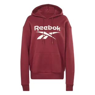 Damska Bluza REEBOK RI BL FLEECE HOODIE H54751 – Bordowy - Bluzy damskie - miniaturka - grafika 1