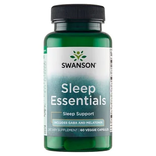 SWANSON Sleep Essentials 60 kapsułek - Suplementy naturalne - miniaturka - grafika 1