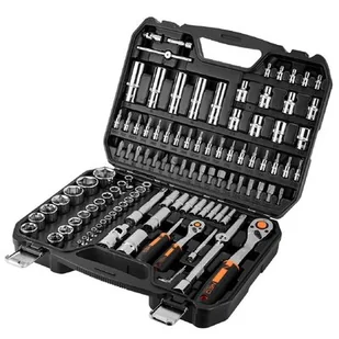 Zestaw narzędzi Neo Klucze nasadowe 1/2&quot;, 1/4&quot;, zestaw 110 elementów Neo 10-211 - Zestawy narzędziowe - miniaturka - grafika 1