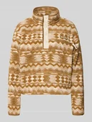 Swetry damskie - Sweter o kroju regular fit z naszywką z logo model ‘Helvetia’ - miniaturka - grafika 1