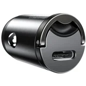 Ładowarki samochodowe - Baseus Tiny Star Mini ładowarka samochodowa USB-C Type-C Power Delivery 3.0 Quick Charge 4.0+ 30W czarny VCHX-B0G - miniaturka - grafika 1