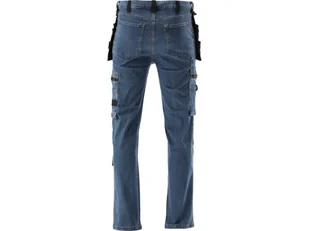 SPODNIE ROBOCZE MONTERSKIE STRETCH JEANS DARK BLUE ROZM. XL - Odzież robocza - miniaturka - grafika 6