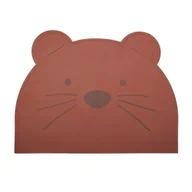 Miseczki i talerzyki dla dzieci - Nuuroo - Podkładka Silikonowa Na Stół Dla Dzieci Mahogany - miniaturka - grafika 1