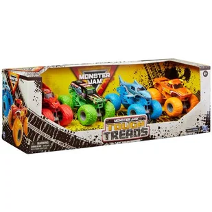 Monster Jam 4 ciężarówki zestaw Tough Treads - Samochody i pojazdy dla dzieci - miniaturka - grafika 1
