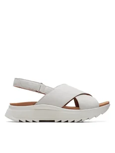 Clarks Sandały DashLite Wish 26171949 Beżowy - Sandały damskie - miniaturka - grafika 1