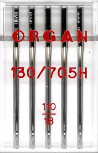 Igły półpłaskie ORGAN 130/705H uniwersalne 5x '110 - Akcesoria i części do maszyn do szycia - miniaturka - grafika 1