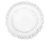 Kokony niemowlęce - Gniazdko z falbanką - białe - miniaturka - grafika 1