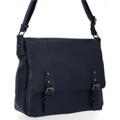 Torebki damskie - Uniwersalna Torebka Damska Duża Listonoszka firmy Herisson Granat - miniaturka - grafika 1