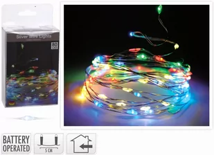 Drut świetny kolorowy, 80 LED - Oświetlenie świąteczne - miniaturka - grafika 2