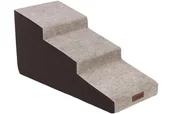 Pozostałe akcesoria dla psów - Schody dla psa Welsti 40cm 3 pochylne stopnie beżowo-brązowe - miniaturka - grafika 1