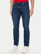 Spodnie męskie - Tommy Hilfiger Jeansy Merceer MW0MW35169 Granatowy Straight Fit - miniaturka - grafika 1