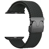 Akcesoria do smartwatchy - Pasek BELINE Woven Nylon Parachute do Apple Watch 38/40/41mm Czarny - miniaturka - grafika 1