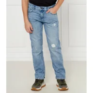 Spodnie i spodenki dla chłopców - Guess Jeansy | Straight fit - miniaturka - grafika 1